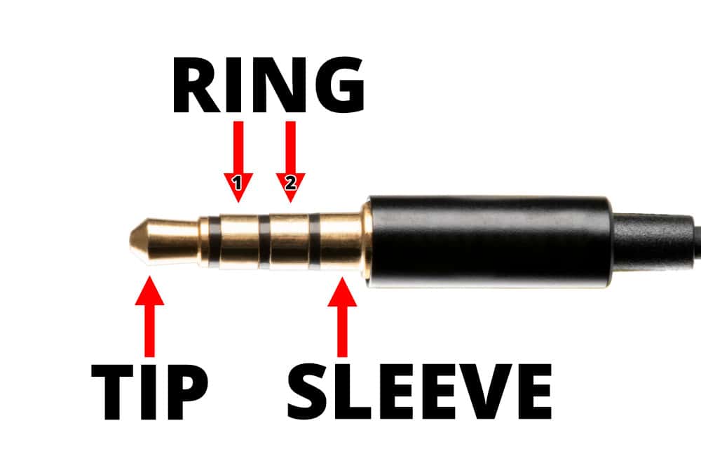 Audio jack 2025 with 3 rings