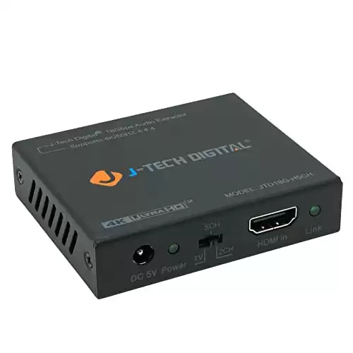 J-Tech 4K Digital HDMI Audio Extractor