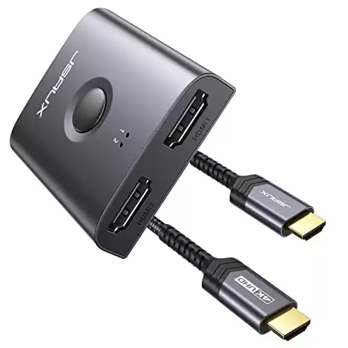 JSAUX Bi-Directional 2x1 or 1x2 Switch / Splitter