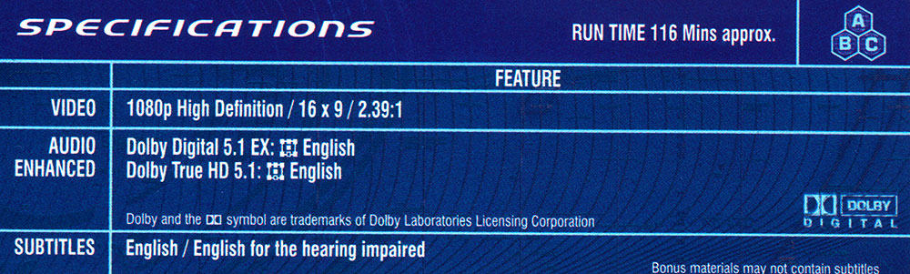 Dolby TrueHD 5.1 Audio Codec