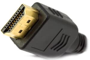 HDMI cable connection