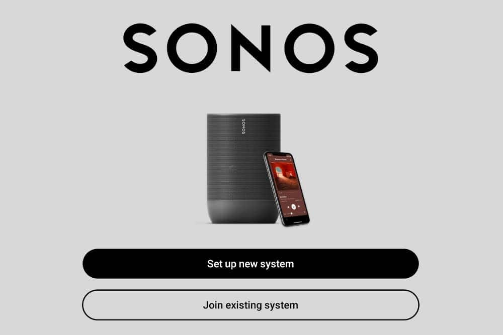 set up new system in the sonos app