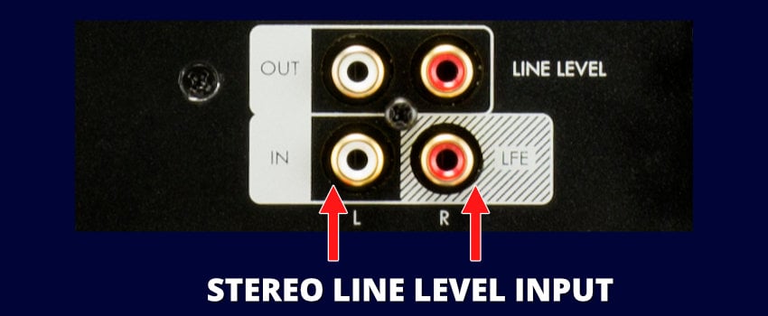 SVS SB-1000 Subwoofer Dual Low-Level Input Connections