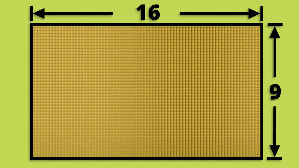 16:9 Widescreen TV Aspect Ratio